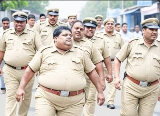 अब परेड घुला देगी पुलिस कर्मचारियों के शरीर पर चढ़ी हुई चर्बी