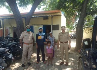 चौकी इंचार्ज रिंग रोड ने किया  7 वर्षीय गुमशुदा बच्चे को 4 घंटे में  बरामद