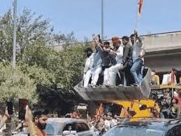 लखनऊ में सपा सांसद रामजीलाल सुमन पर हमले के विरोध में प्रदर्शन