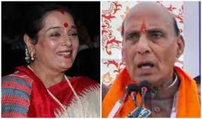 राजनाथ को फिल्म स्टार शत्रुघन सिन्हा की पत्नी पूनम सिन्हा सपा से दे सकती है टक्कर