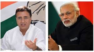 सुरजेवाला ने मोदी सरकार पर चलाये एक साथ दस सवालों के तीर